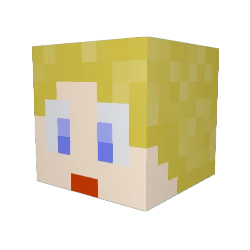 Artist1910 Minecraft avatar head, 3D render