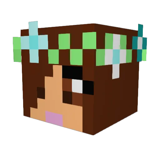 Artist19 Minecraft avatar head, 3D render