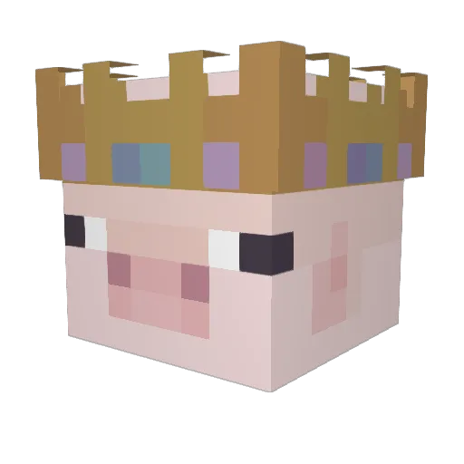 ArtistAnna Minecraft avatar head, 3D render