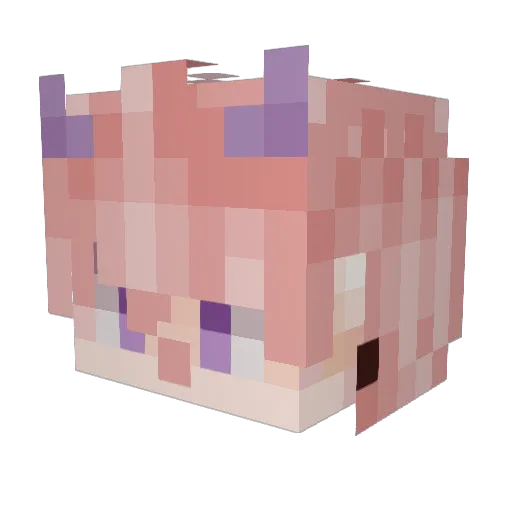 ArtistRei Minecraft avatar head, 3D render