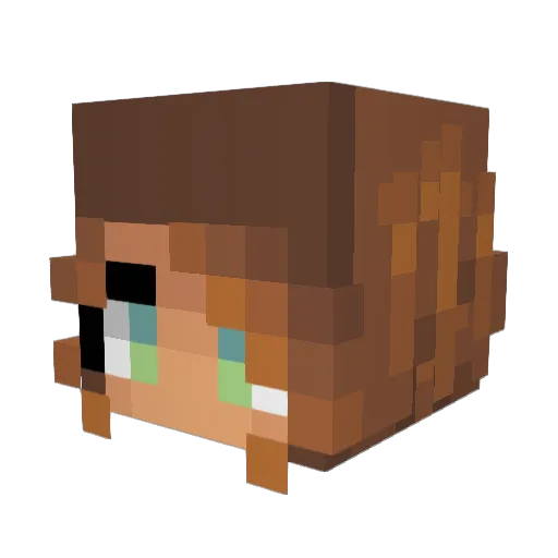 ArtistTab Minecraft avatar head, 3D render