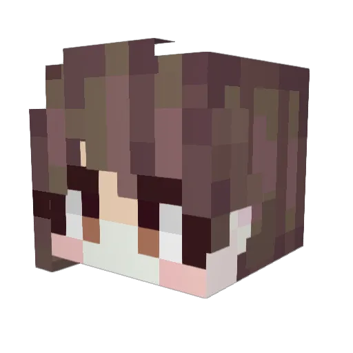 ArtistVan Minecraft avatar head, 3D render