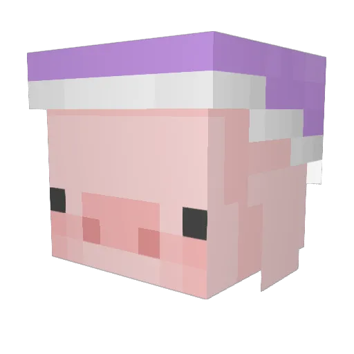 Artisthun Minecraft avatar head, 3D render