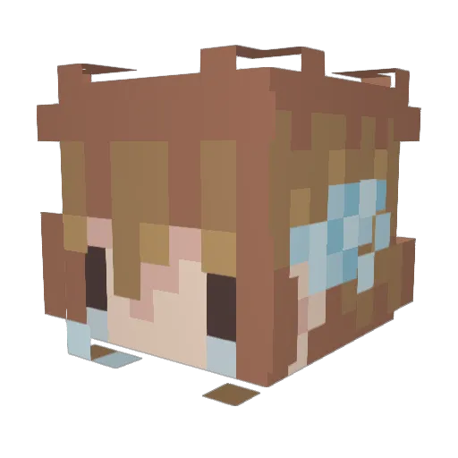 ArtisticCrafts Minecraft avatar head, 3D render