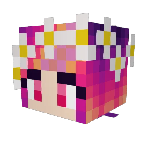 ArtisticEagle Minecraft avatar head, 3D render