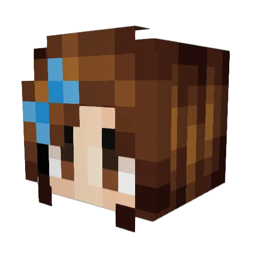ArtisticGamer828 Minecraft avatar head, 3D render