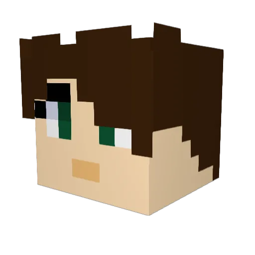 ArtisticGeorgia Minecraft avatar head, 3D render