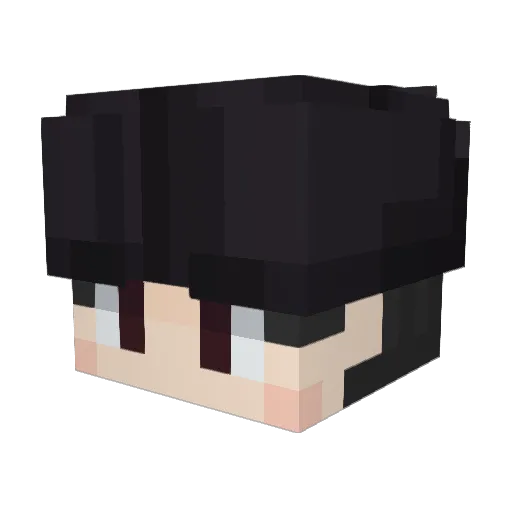ArtisticWind Minecraft avatar head, 3D render