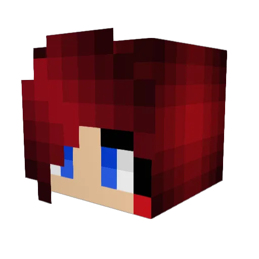 Artisticallys Minecraft avatar head, 3D render