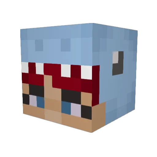 Artle_ Minecraft avatar head, 3D render