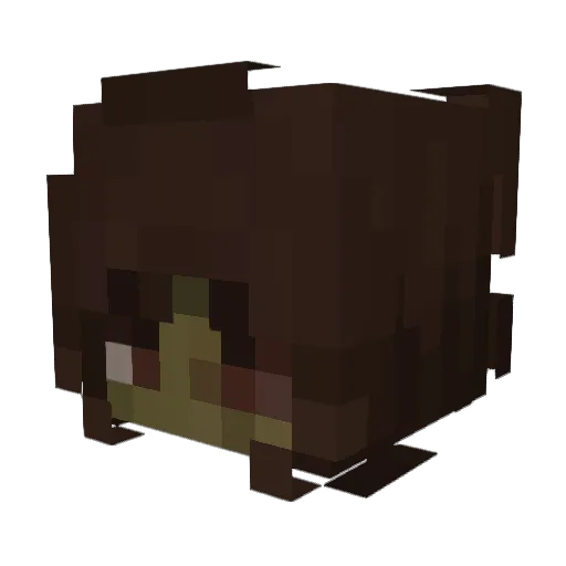 Artlines Minecraft avatar head, 3D render