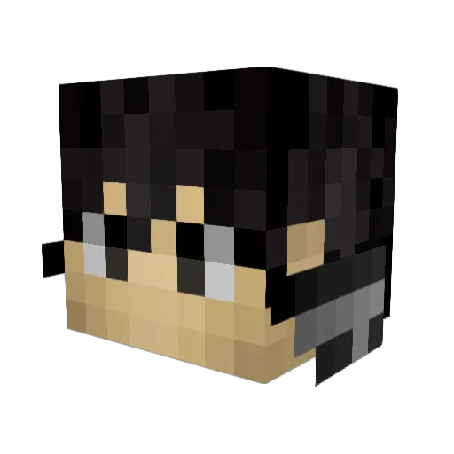 Artlock Minecraft avatar head, 3D render