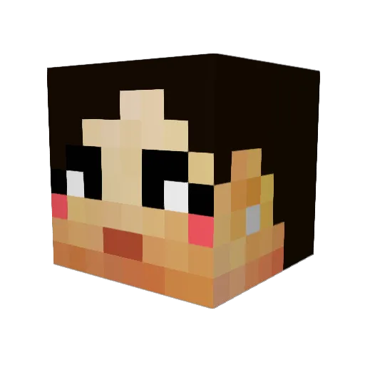 Artmonstar Minecraft avatar head, 3D render