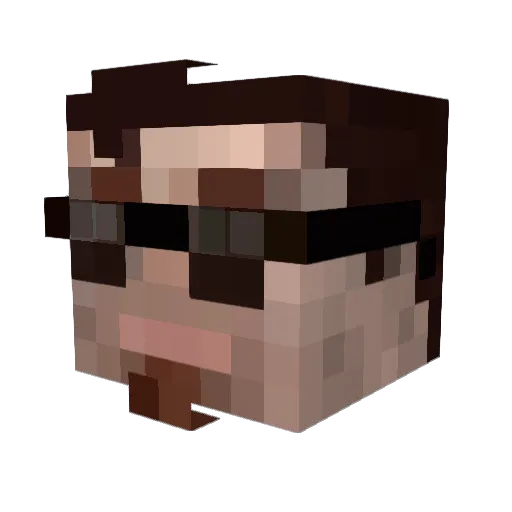 Artoooooor Minecraft avatar head, 3D render