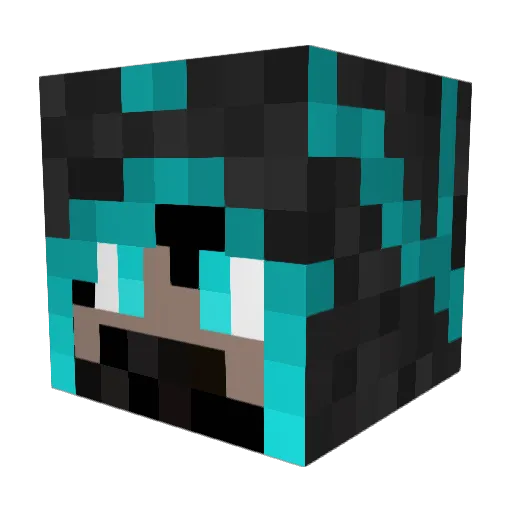 Artopci Minecraft avatar head, 3D render