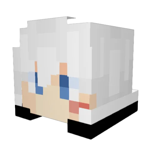 ArtosXI Minecraft avatar head, 3D render