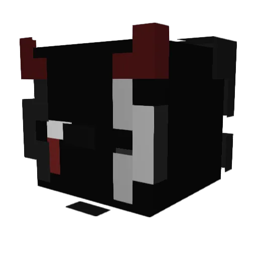 Artrea Minecraft avatar head, 3D render