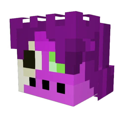 Artrea_ Minecraft avatar head, 3D render