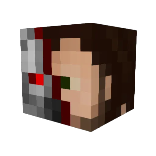 Artrem Minecraft avatar head, 3D render