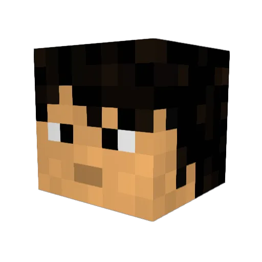 Artsco78 Minecraft avatar head, 3D render