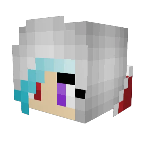 Artshy Minecraft avatar head, 3D render