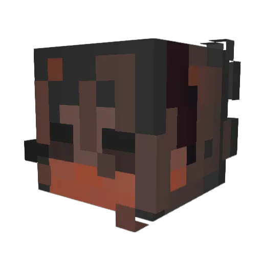 Artsiysheep Minecraft avatar head, 3D render