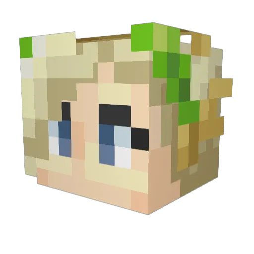 ArtsyGamer42 Minecraft avatar head, 3D render