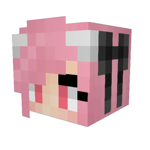 ArtsyPotato24 Minecraft avatar head, 3D render