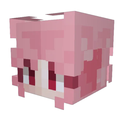 Arttorite Minecraft avatar head, 3D render