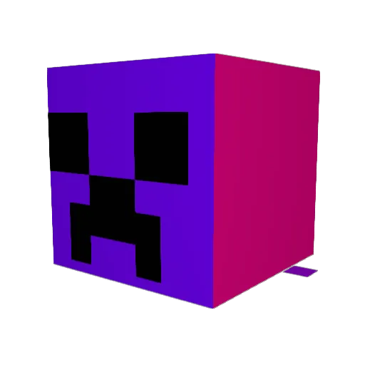 Artugatugaa Minecraft avatar head, 3D render