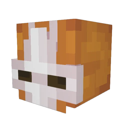 Artuo Minecraft avatar head, 3D render