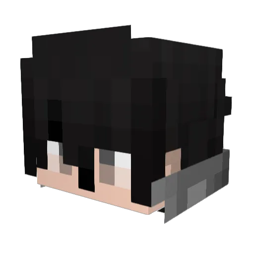 Artur769 Minecraft avatar head, 3D render