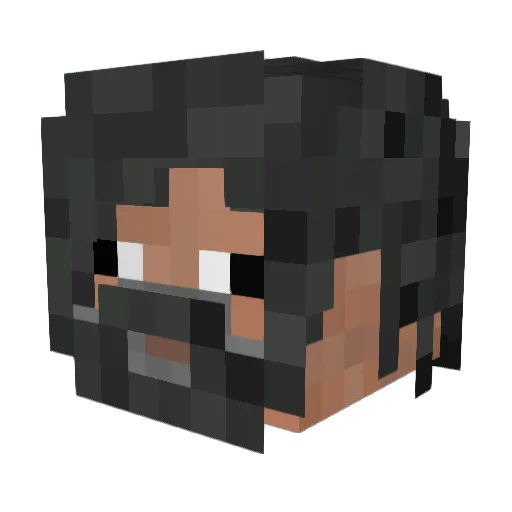 ArturCl Minecraft avatar head, 3D render