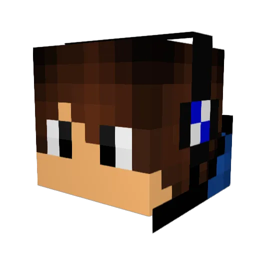 ArturKlein Minecraft avatar head, 3D render