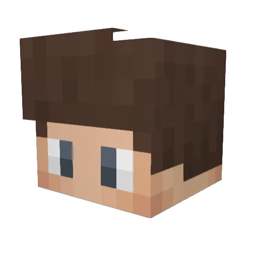 ArturPlays Minecraft avatar head, 3D render