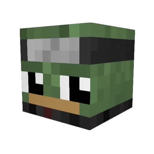 Artur_24 Minecraft avatar head, 3D render