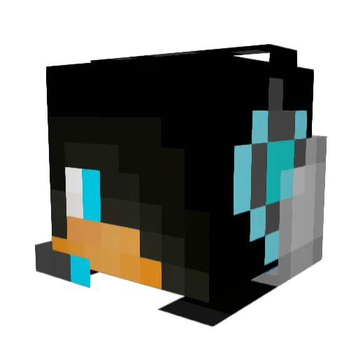 Arturito072 Minecraft avatar head, 3D render