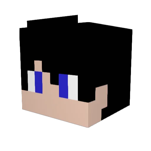 ArturoM22 Minecraft avatar head, 3D render