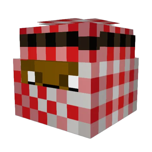 ArtusTheSecond Minecraft avatar head, 3D render