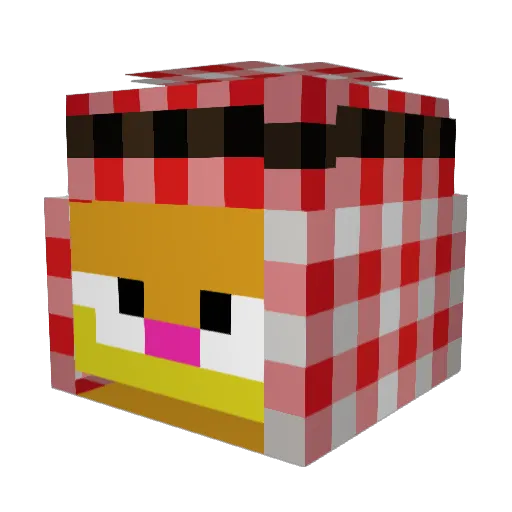 Artwot Minecraft avatar head, 3D render