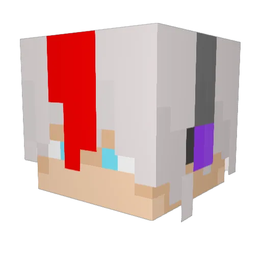 Arty1414 Minecraft avatar head, 3D render