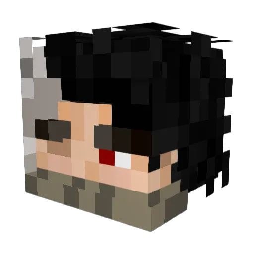 Arty97 Minecraft avatar head, 3D render