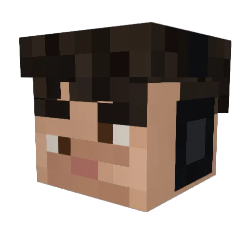 ArtyBarty2011 Minecraft avatar head, 3D render