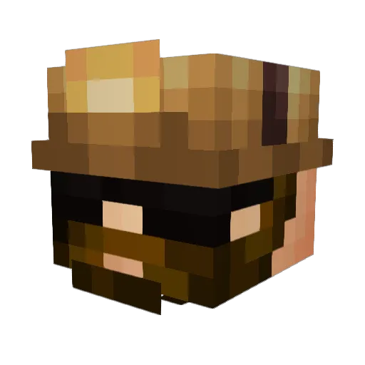 ArtyDesert26119 Minecraft avatar head, 3D render