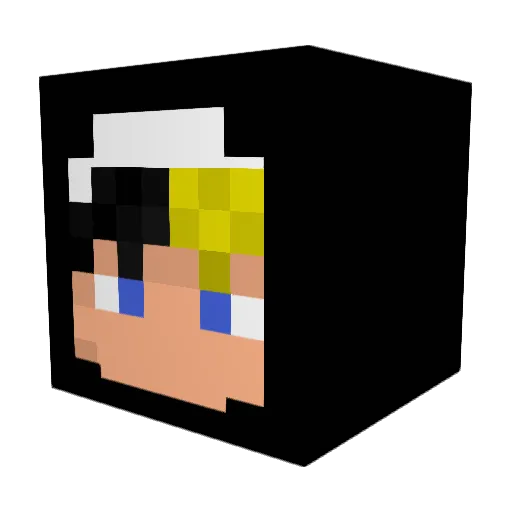 ArtyDotExe Minecraft avatar head, 3D render