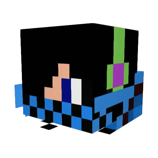ArtyFishal1 Minecraft avatar head, 3D render