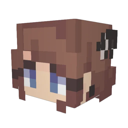ArtyMagician Minecraft avatar head, 3D render