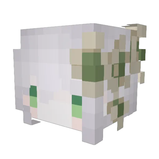 ArtySIA123 Minecraft avatar head, 3D render
