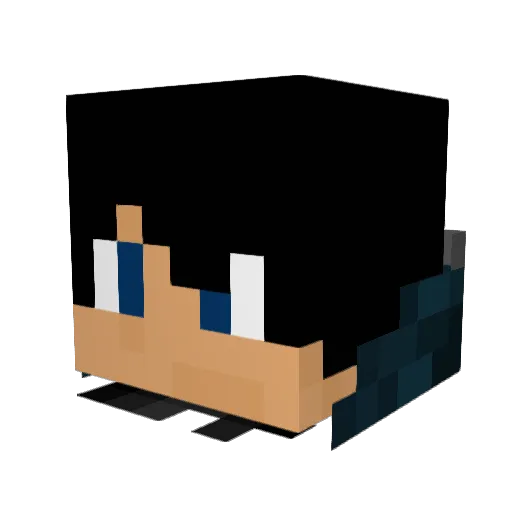 Arty_Prime Minecraft avatar head, 3D render