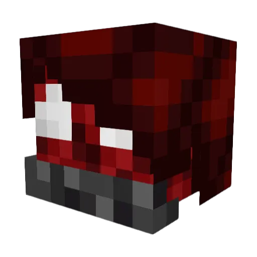 Artycraft Minecraft avatar head, 3D render